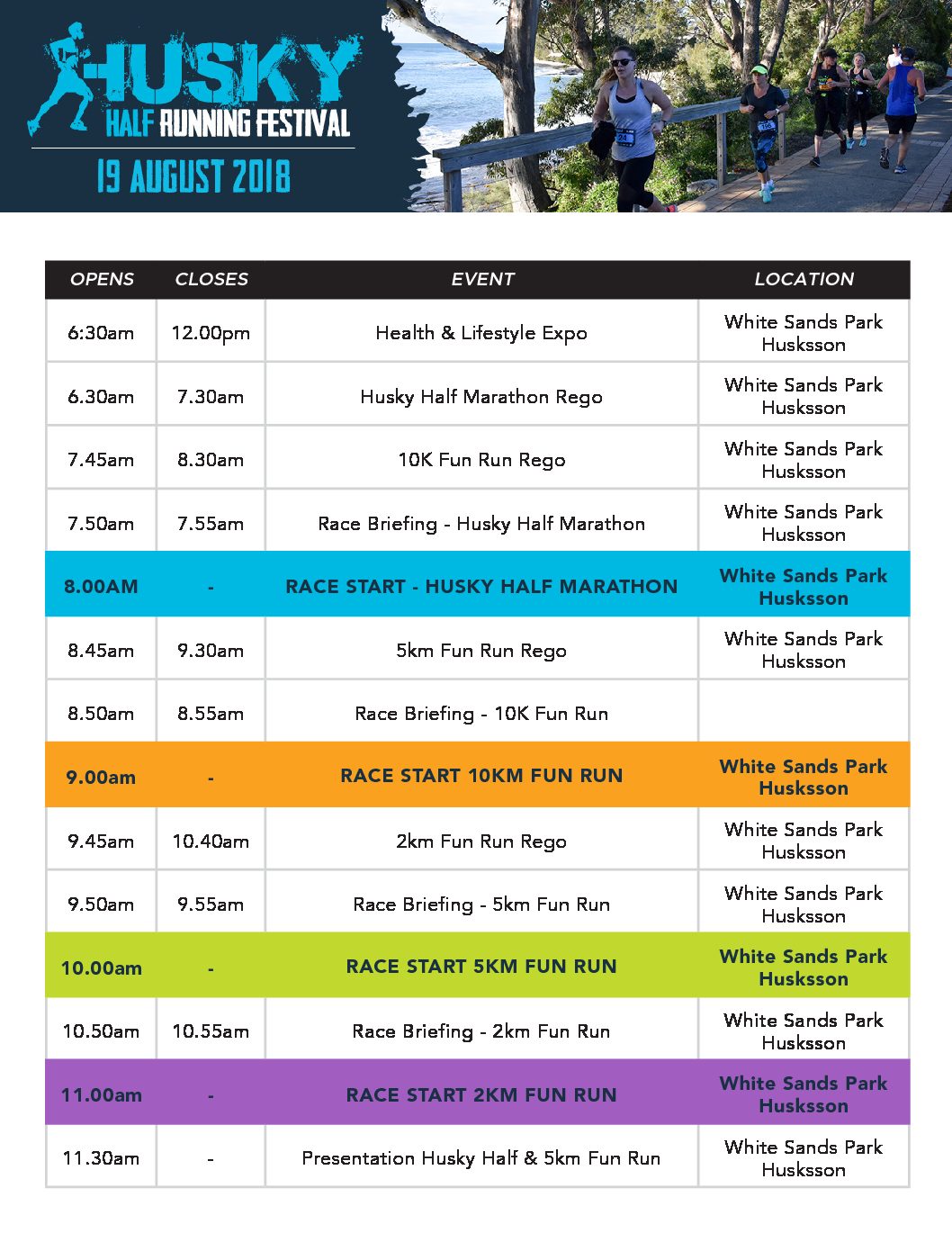 Husky-18-Event-Schedule