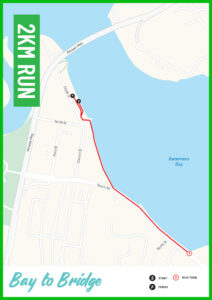 2km Fun Run Course Map
